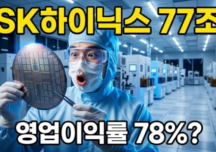 반도체 클린룸에서 방진복 차림의 연구원이 메모리 칩이 얹힌 웨이퍼를 들어 살펴보는 모습